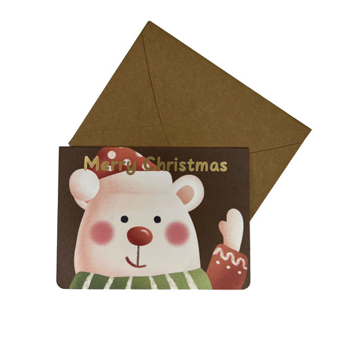 Mini Christmas Gift Card - Merry Christmas Bear