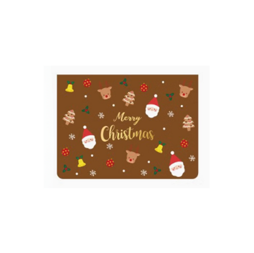 Mini Christmas Gift Card - Merry Christmas Brown