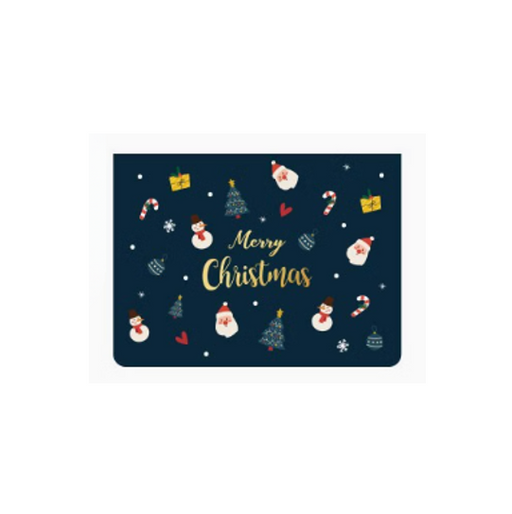 Mini Christmas Gift Card - Merry Christmas Navy