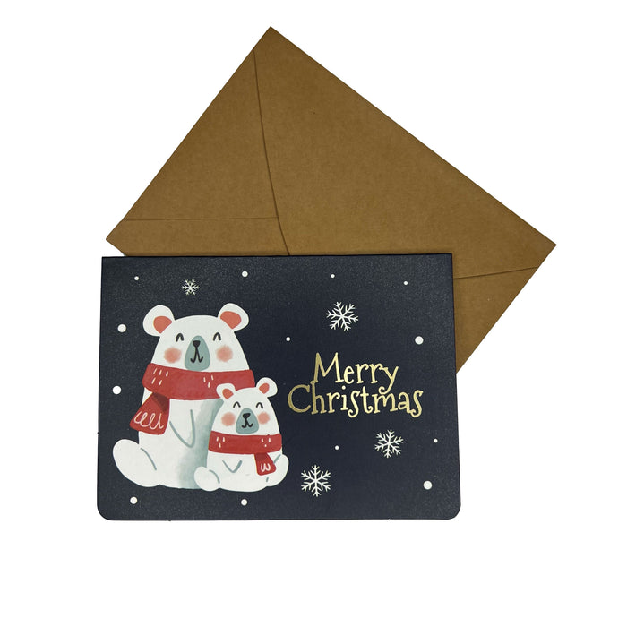 Mini Christmas Gift Card - Merry Christmas Polar Bear