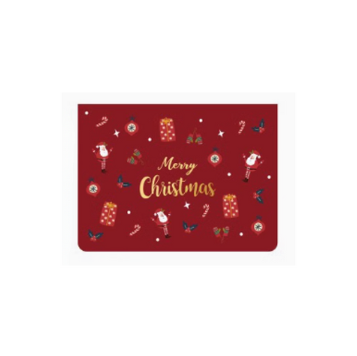 Mini Christmas Gift Card - Merry Christmas Red