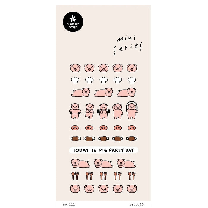 Mini Series Stickers Deco 06 - Piggy