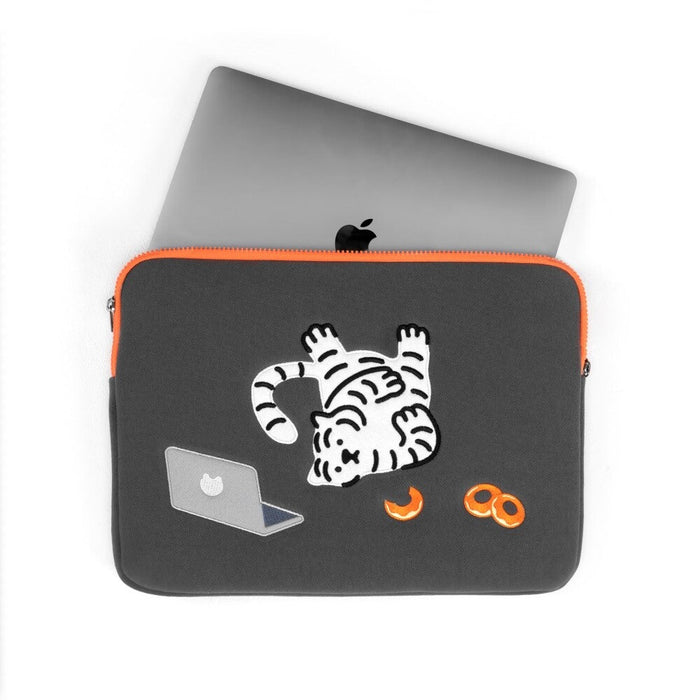 Muzik Tiger 12-14 inch Laptop Sleeve - Doughnut Tiger