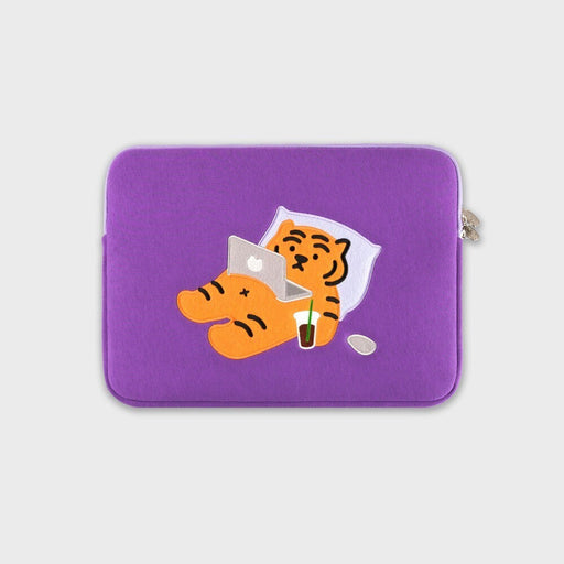 Muzik Tiger 12-14 inch Laptop Sleeve - Stay Home Tiger