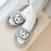 Muzik Tiger Cloud Slippers - 250mm Grey/White Tiger