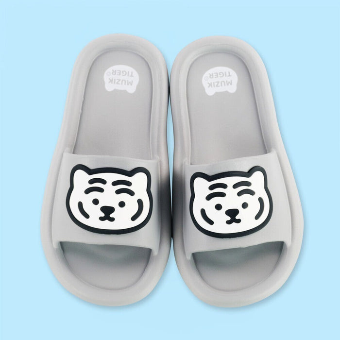 Muzik Tiger Cloud Slippers - 250mm Grey/White Tiger