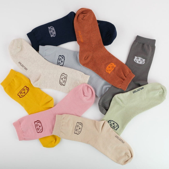 Muzik Tiger Daily Color Socks - Cinnamon