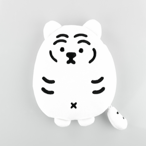 Muzik Tiger Flat Pouch - White Tiger