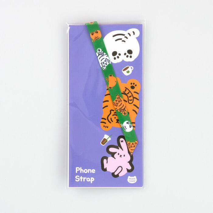 Muzik Tiger Phone Strap - Plop Down Tiger