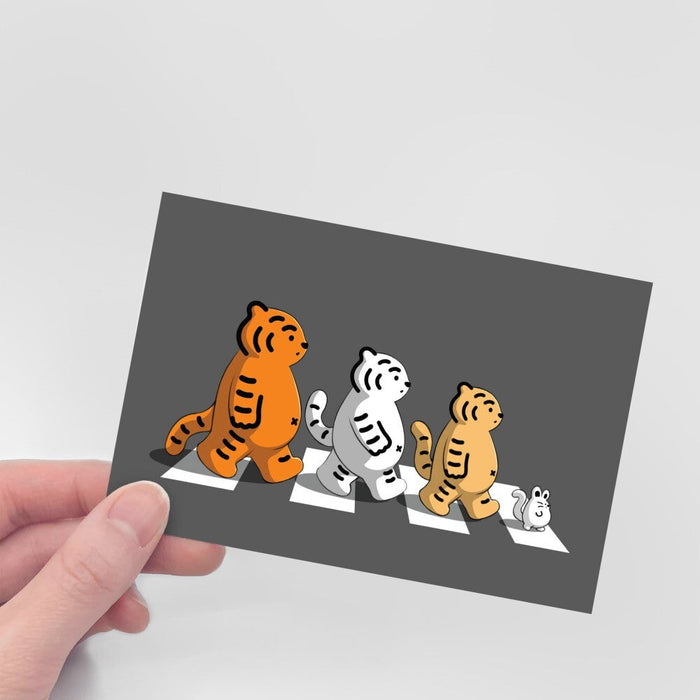 Muzik Tiger Post Card - Go Go Tiger