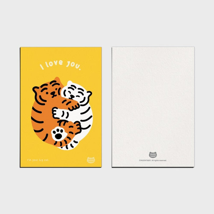Muzik Tiger Post Card - I Love You