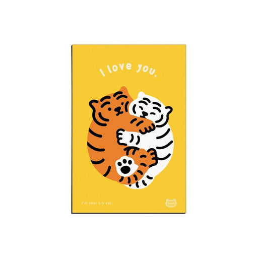 Tiger Post Card - I Love You