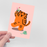 Muzik Tiger Post Card - Mint Choco Tiger
