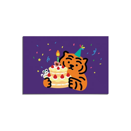 Muzik Tiger Post Card - Party Tiger & Mouse