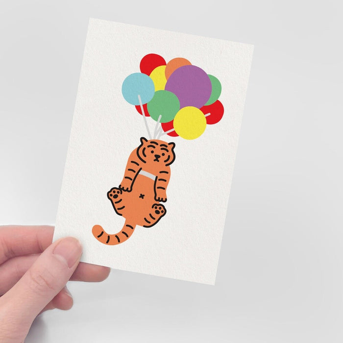 Muzik Tiger Post Card - Sky Tiger