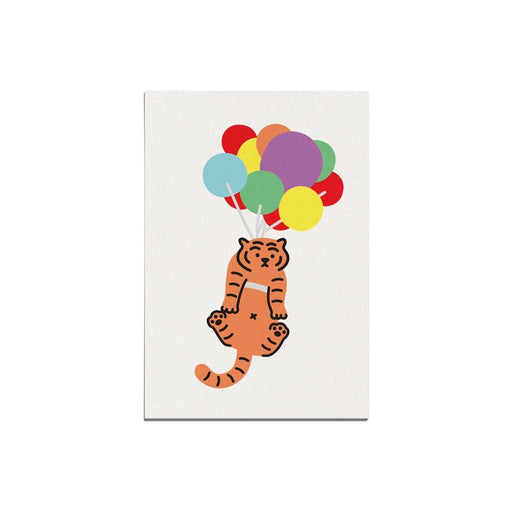 Muzik Tiger Post Card - Sky Tiger