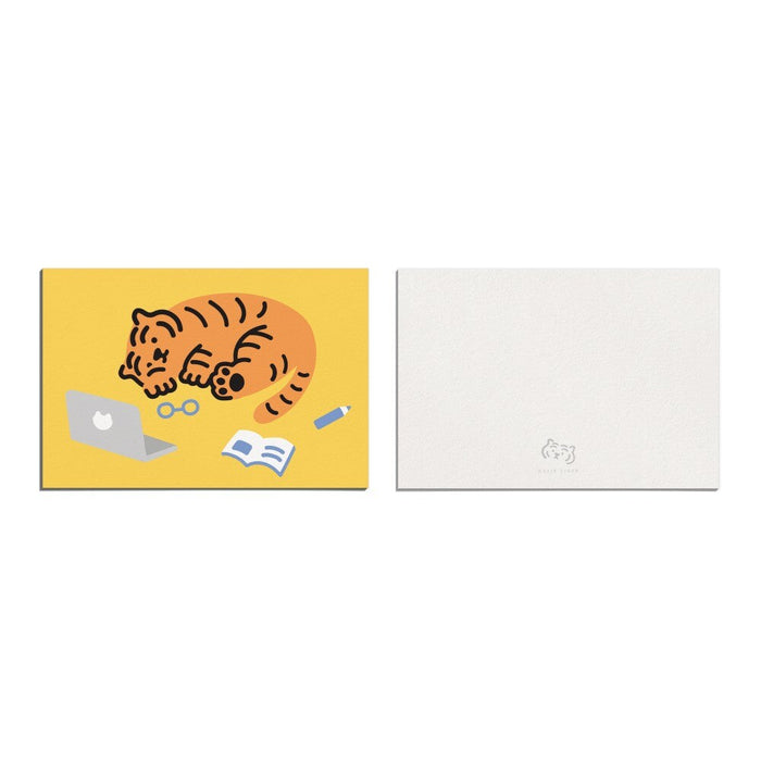 Muzik Tiger Post Card - Sleepy Tiger