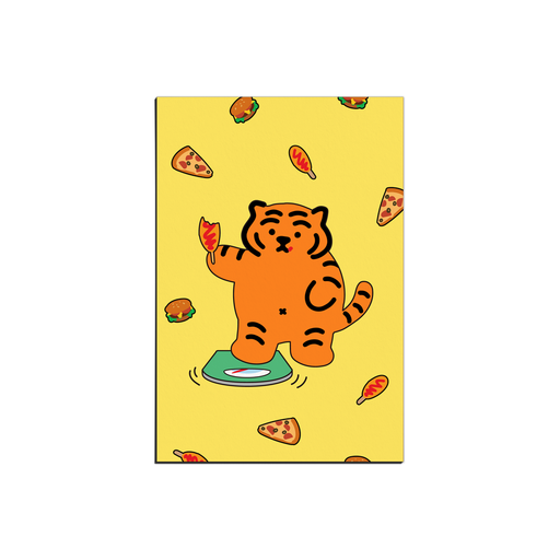 Muzik Tiger Post Card - Yummy Tiger