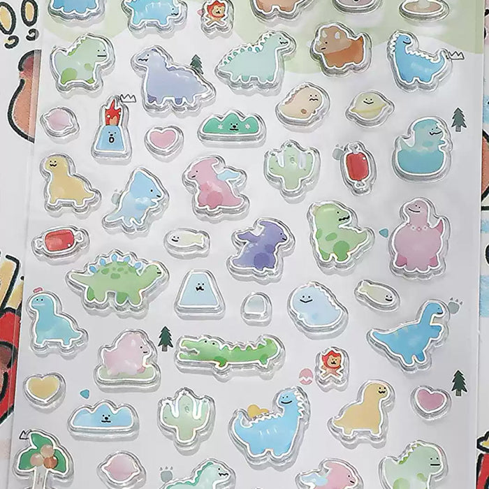 Nekoni Sticker - Dinosaur Garden