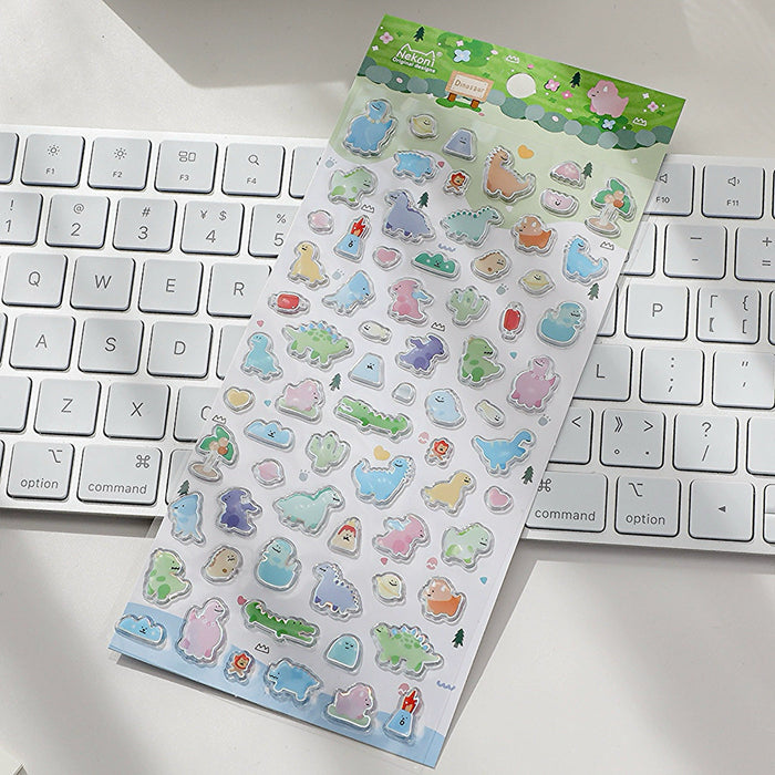 Nekoni Sticker - Dinosaur Garden