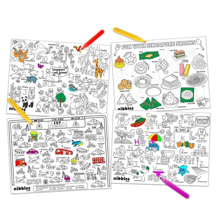 Nibbles Colouring Mat (Icons)