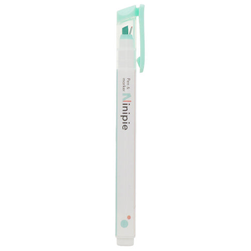 Ninipie Pen 2 Way Highlighter & Fine Tip Light Mint X Mint