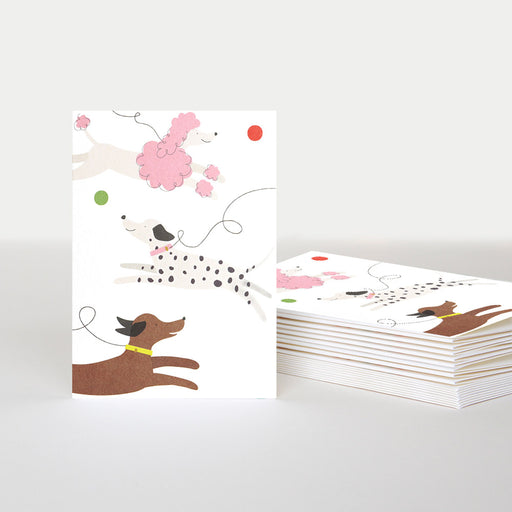 Notecard Pack - Blank Leaping Dogs
