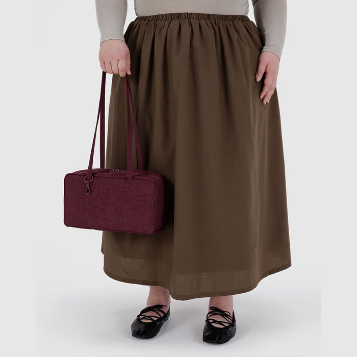 Baggu Nylon Bowler Bag - Mahogony