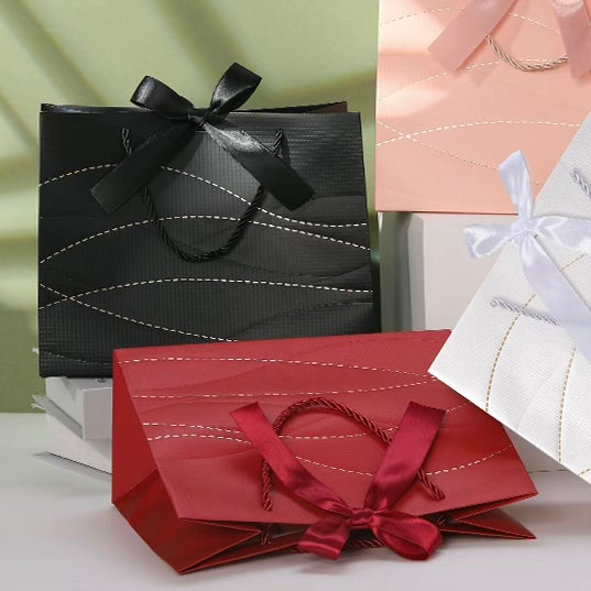 Gift Bag - Black Dotted Line
