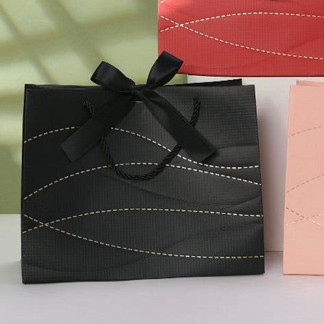 Gift Bag - Black Dotted Line