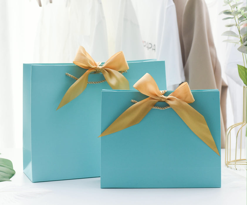 Square Gift Bag S - Mint Blue