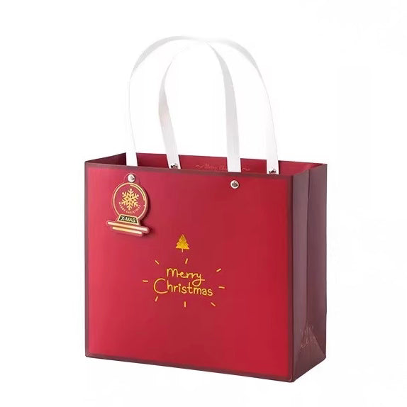 Gift Bag M - Merry Christmas - Red