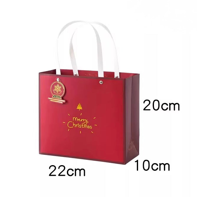 Gift Bag M - Merry Christmas - Red