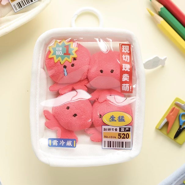 Plush Bag Charm - Tray of Octopus