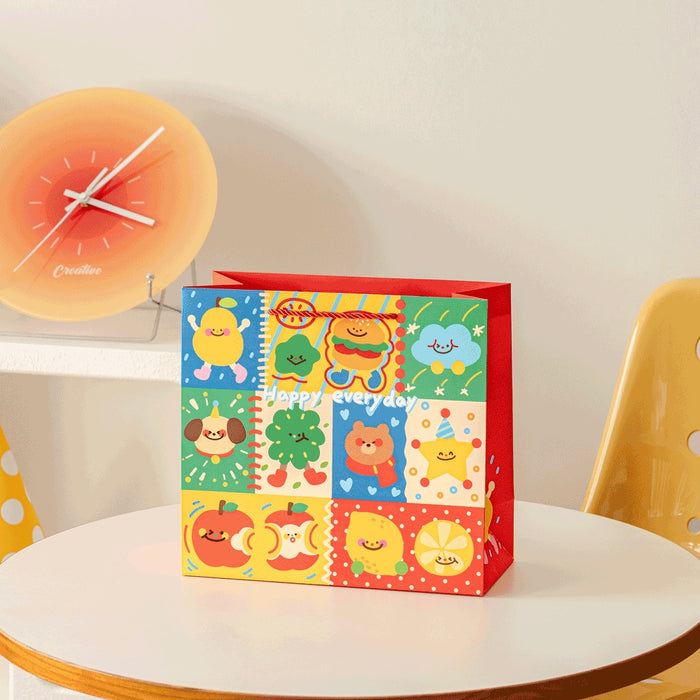 Gift Bag - Cartoon Grid Happy Everyday