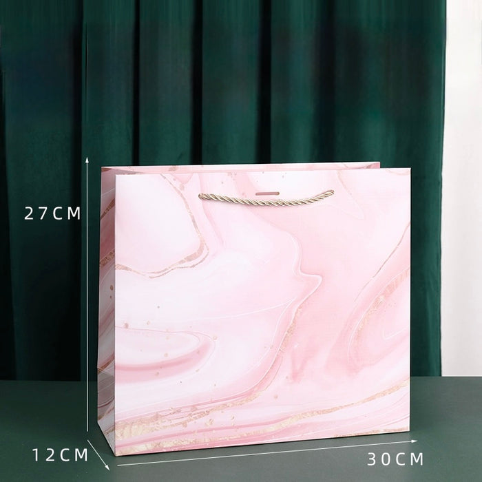 Gift Bag L - Pink Marble