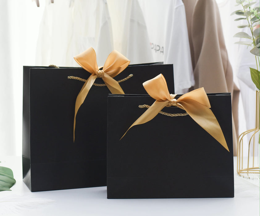 Square Gift Bag S - Black