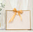 Gift Bag L - White With Gold Border