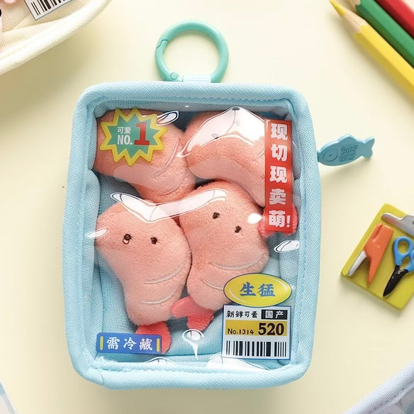 Plush Bag Charm - Tray of Shrimp
