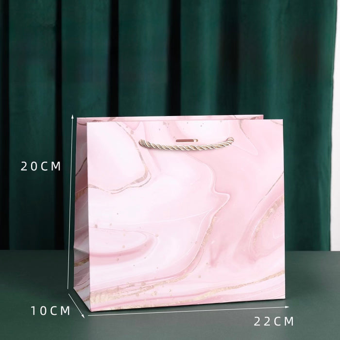 Gift Bag M - Pink Marble