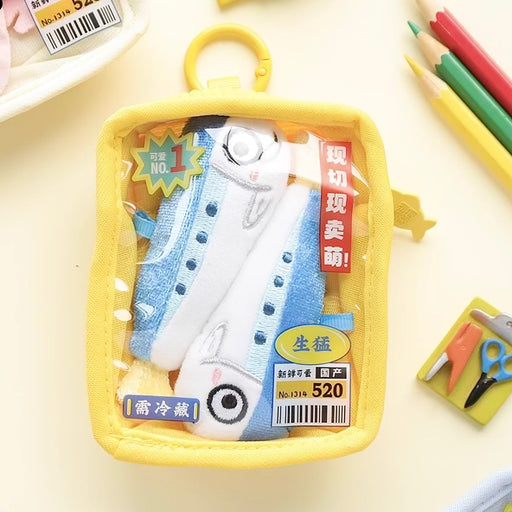 Plush Bag Charm - Tray of Sardine