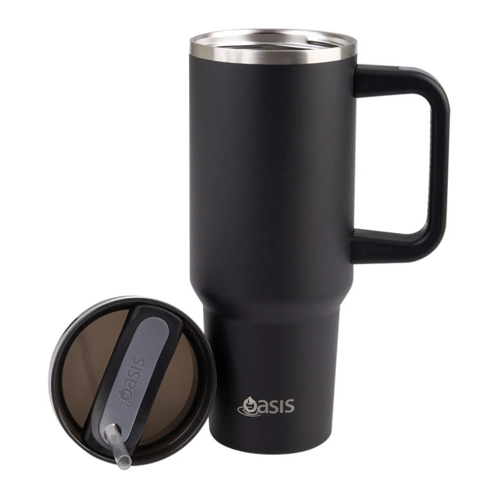 Oasis Stainless Steel Insulated Commuter Travel Tumbler 1.2L - Black