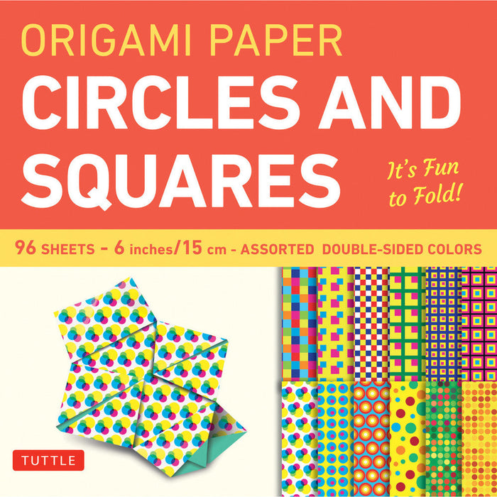 Origami Paper 6 x 96 Circles Squares