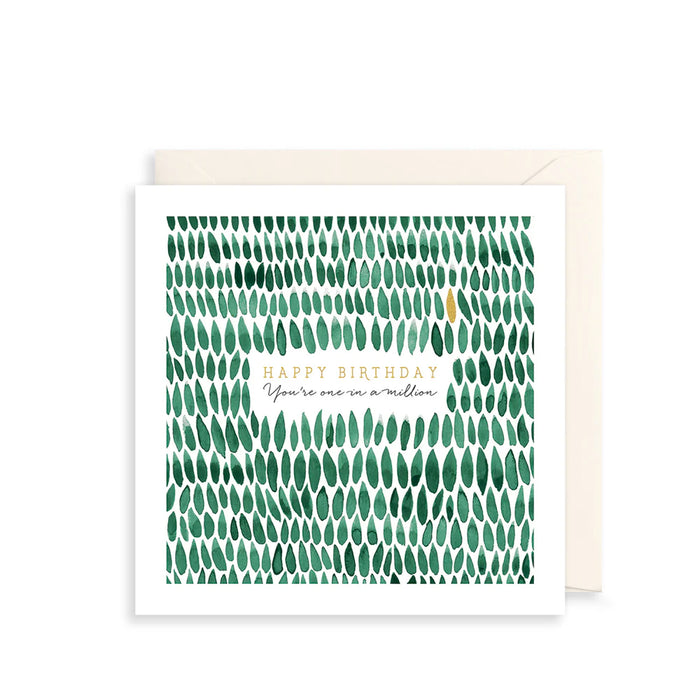 Greeting Card - AF Birthday Repeat Leaves