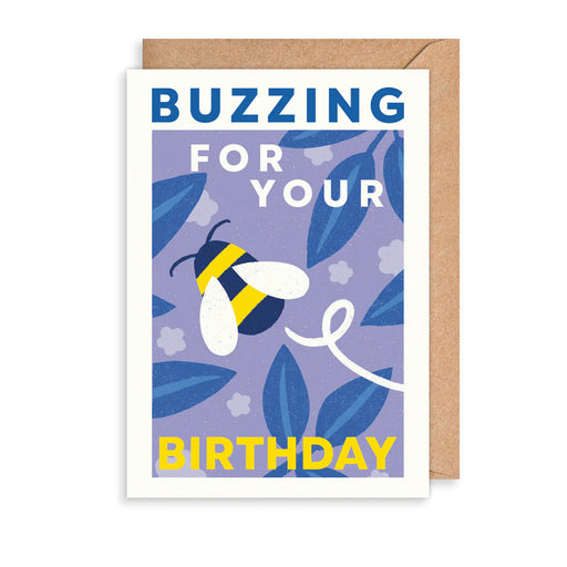 Greeting Card - AF Planted Buzzing Bees Birthday