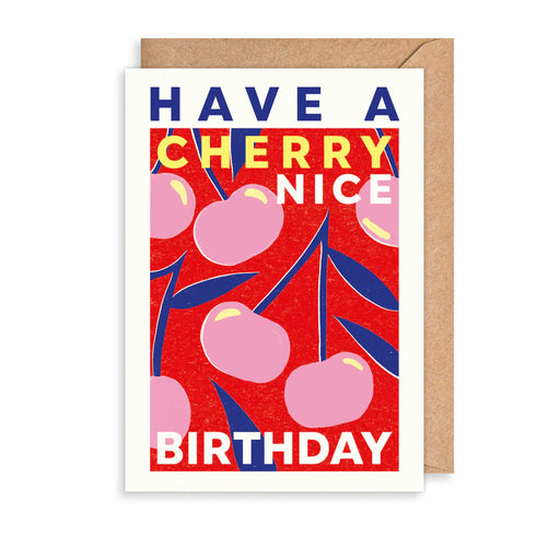 Greeting Card - AF Planted Cherry Nice Birthday