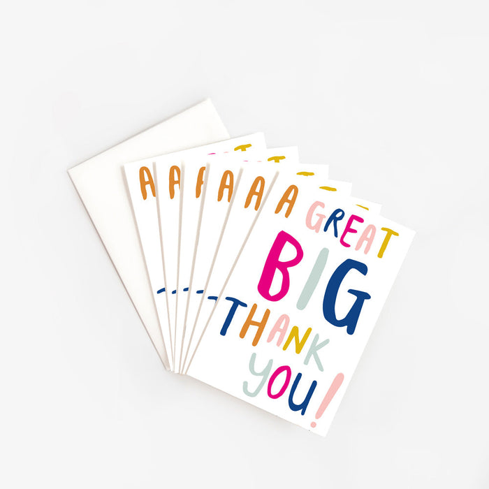 Notecard (Pack of 6) - A Great Big Thank You