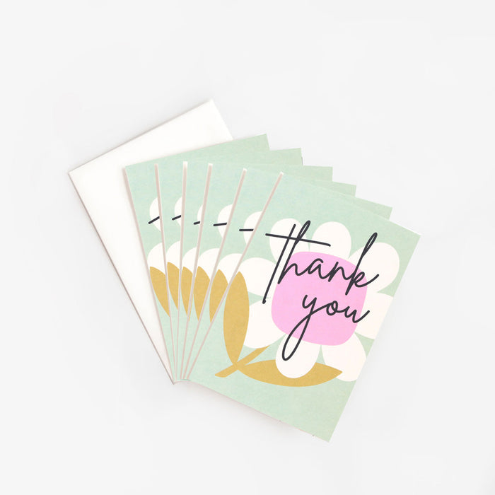 Notecard (Pack of 6) - Thank You Funtastic Flower