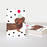 Notecard (Pack of 10) - Sausage Dog Blank