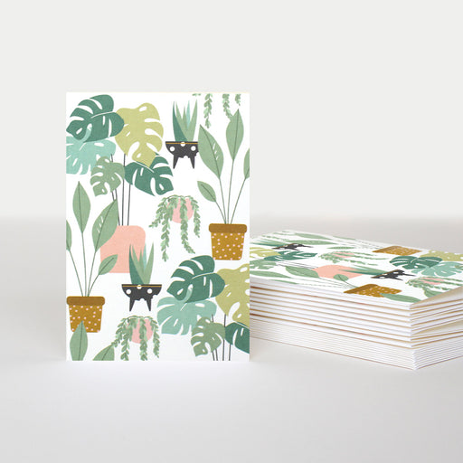 Notecard (Pack of 10) - Blank house plants